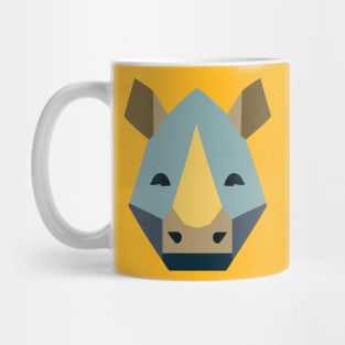 Geometric design of Rhino face Mug